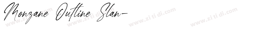 Monzane Outline Slan字体转换